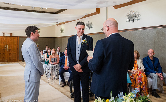 WEDDING CEREMONY AT THE LANCASTER HOUSE HOTEL, BAILRIGG, LANCASTER, LANCASHIRE