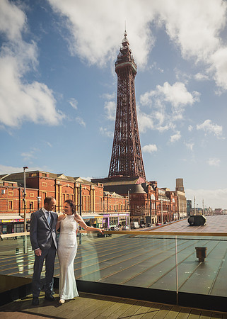 BLACKPOOL, LANCASHIRE SAND AND SEA WEDDING WITH CLAIRE AND OWEN - HIGHLIGHTS
