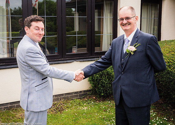 EDWARD GETTING READY AT THE LANCASTER HOUSE HOTEL, BAILRIGG, LANCASTER, LANCASHIRE